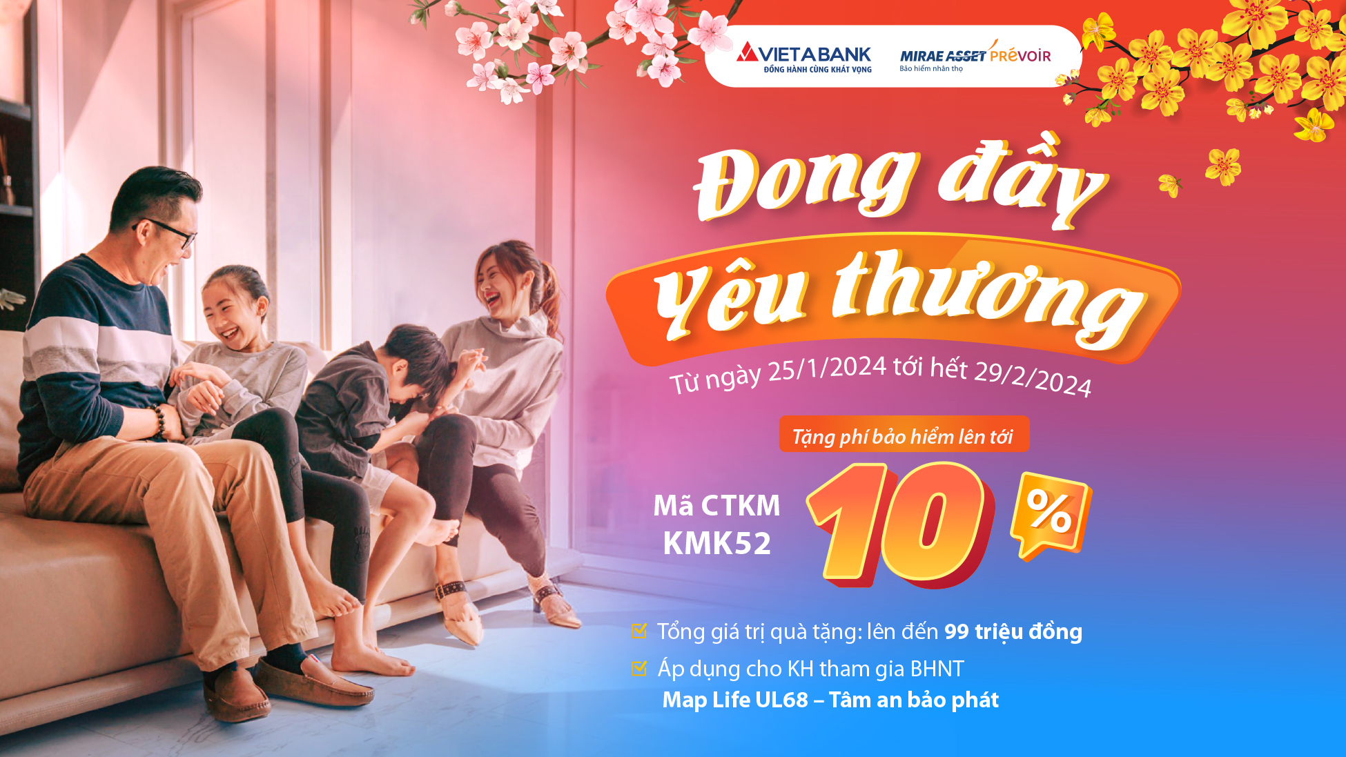 Tết sum vầy đong đầy yêu thương cùng VietABank và MAP Life